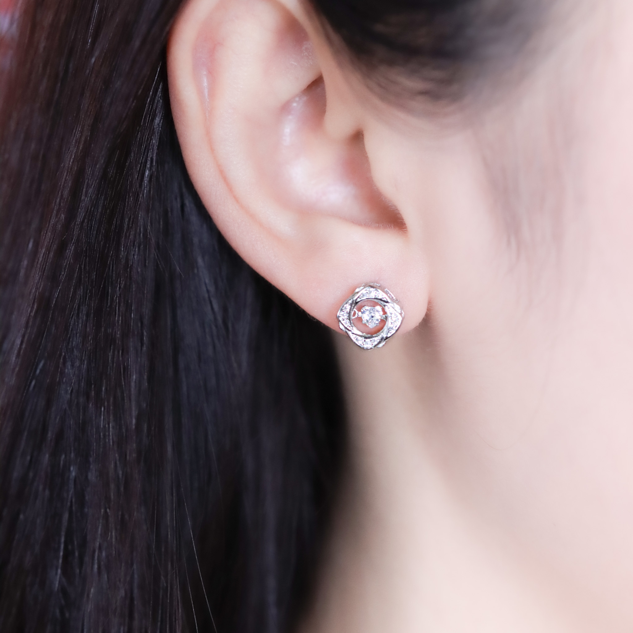 | 925純銀 | 懸浮轉身仍愛你耳環 | EA1081 |