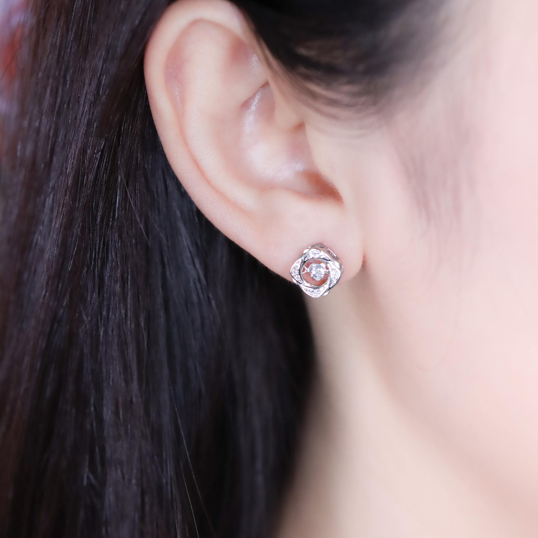 | 925純銀 | 懸浮轉身仍愛你耳環 | EA1081 |