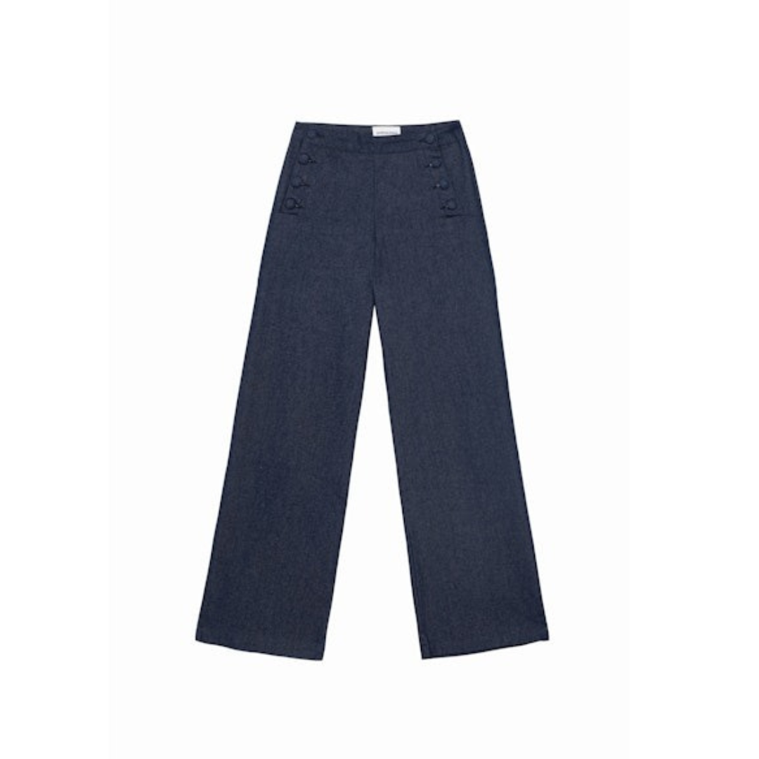 1LP1018-074 LA PETITE ETOILE Pantalon Pants Blue #PAULIE-P102521C8H/98-BRUT (C-EU-E)