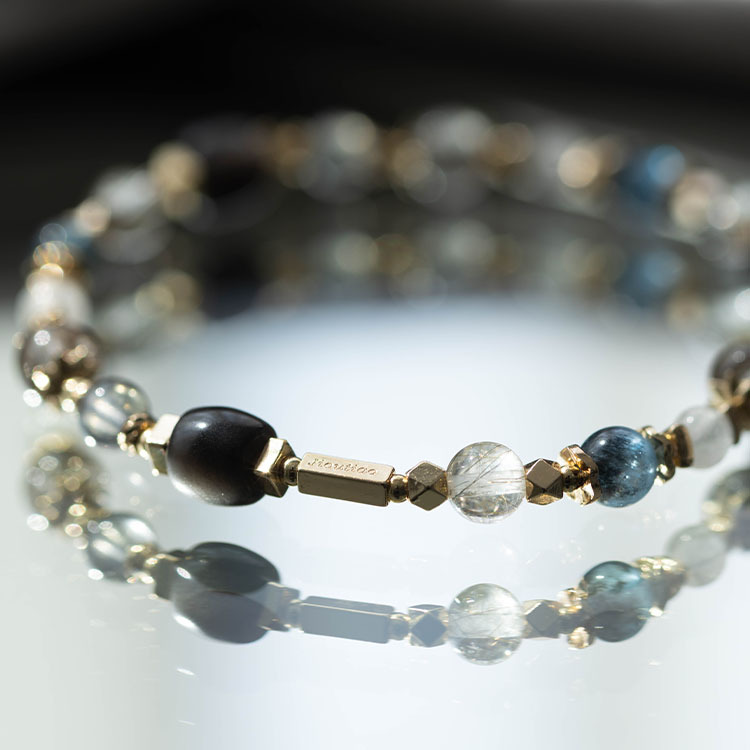 扭曲的面向：銀曜石｜黑銅髮｜拉長石｜銀髮晶｜拉絲紫鋰輝｜魔鬼海藍寶