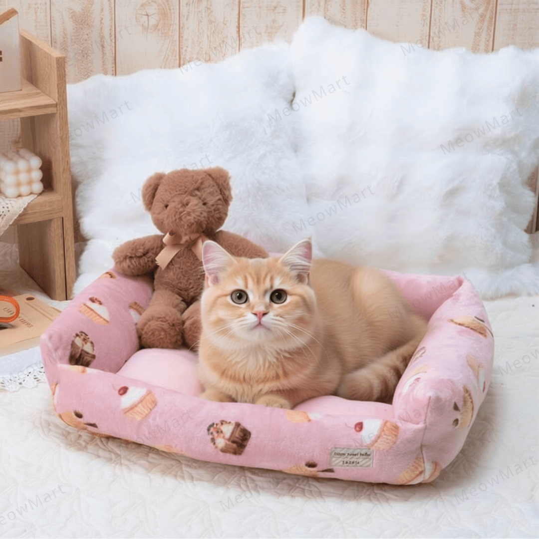 日本Tassu杯子蛋糕超極暖貓床