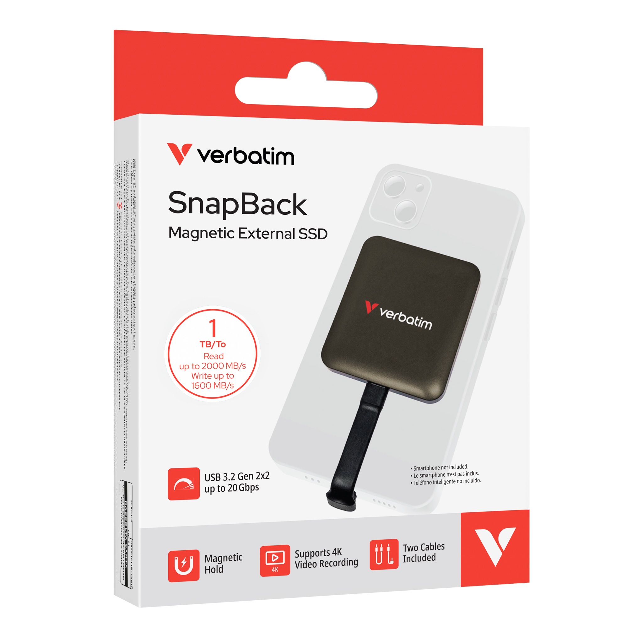 Verbatim SnapBack Magsafe Portble SSD 外置SSD