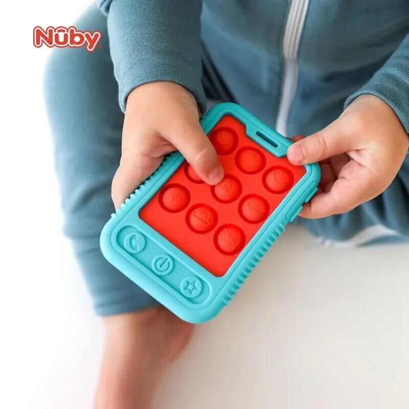 Nuby 趣樂噗噗電過牙膠 - 紅色