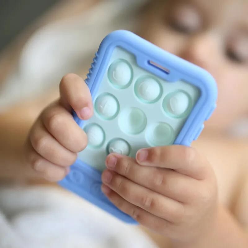 Nuby 趣樂噗噗電過牙膠 - 藍色