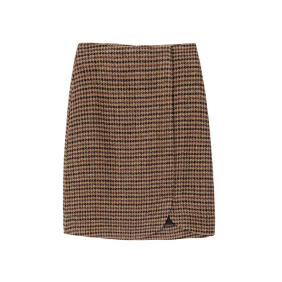 1LP1018-102 LA PETITE ETOILE Juna Skirt Houndstooth #JUNA-J102522J5A/15-PIED DE POULE (C-EU-E)