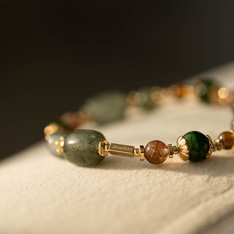 相信的：巴西綠髮晶｜綠石榴｜綠透輝｜水草瑪瑙｜紅銅髮