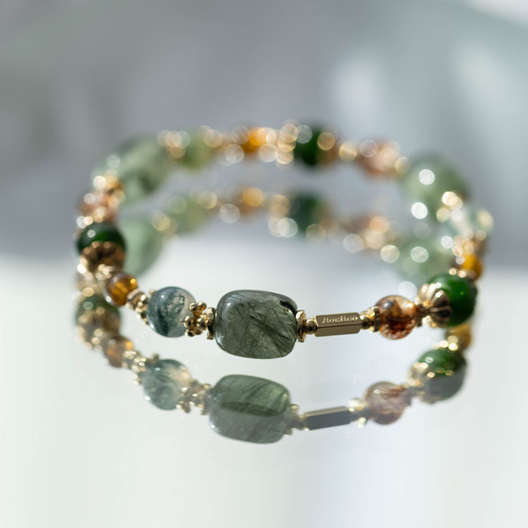 相信的：巴西綠髮晶｜綠石榴｜綠透輝｜水草瑪瑙｜紅銅髮