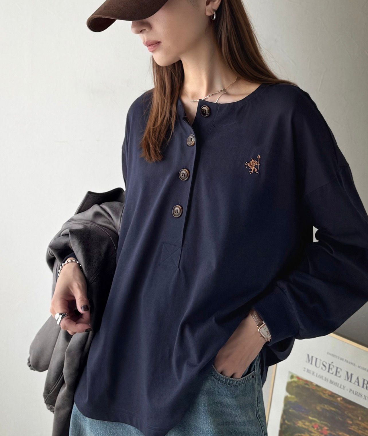 【預購】JN101805 classicalelf 女裝刺繡長袖上衣