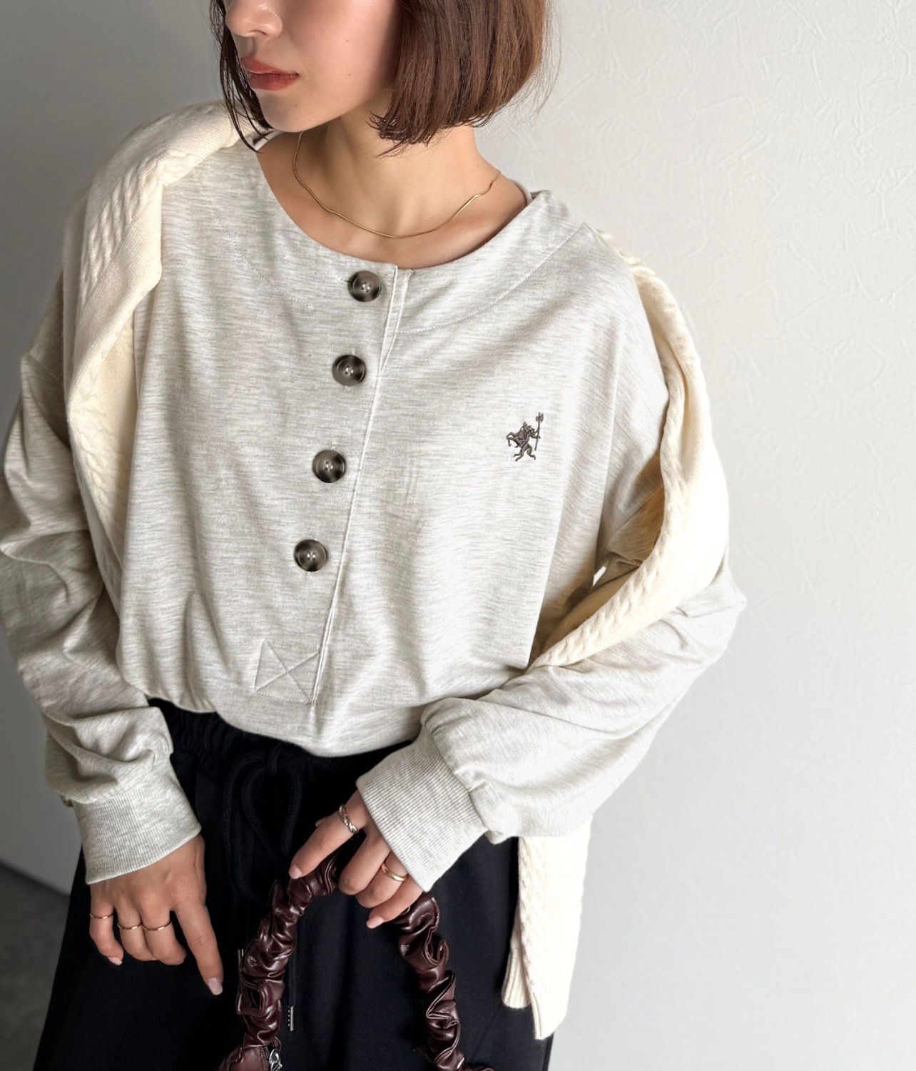 【預購】JN101805 classicalelf 女裝刺繡長袖上衣