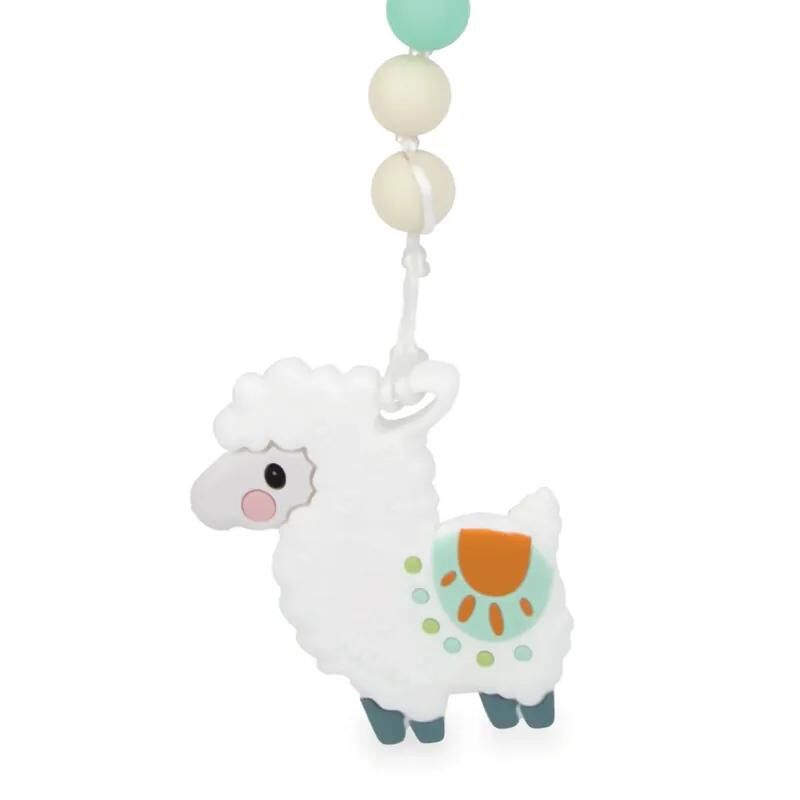 Nuby 可愛動物牙膠附有奶嘴鍊 - 草泥馬/樹熊