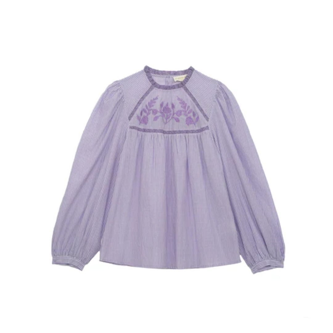 1LP1018-103 LA PETITE ETOILE Birtin Shirt Parma/Ecru #BIRTIN-B102521C0A/47-PARME/ECRU (C-EU-E)