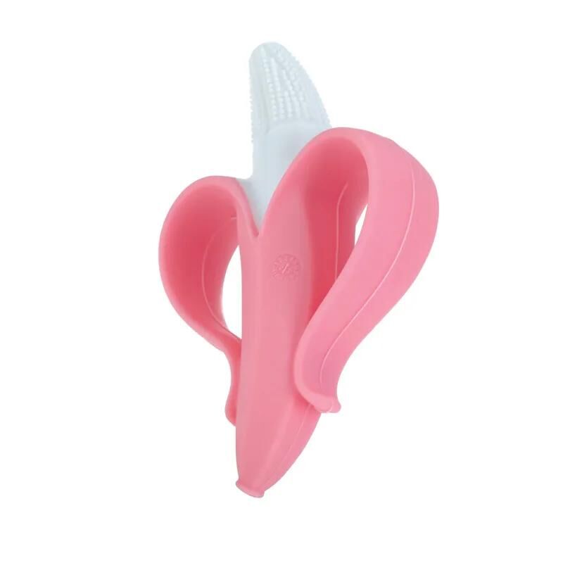 Nuby NanaNubs 香蕉牙齦按摩牙刷- 粉紅色