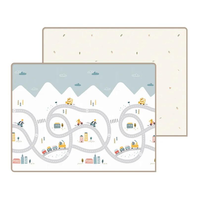 Parklon Prime Living 雙面包邊地墊 - Hello Travel + French Berry