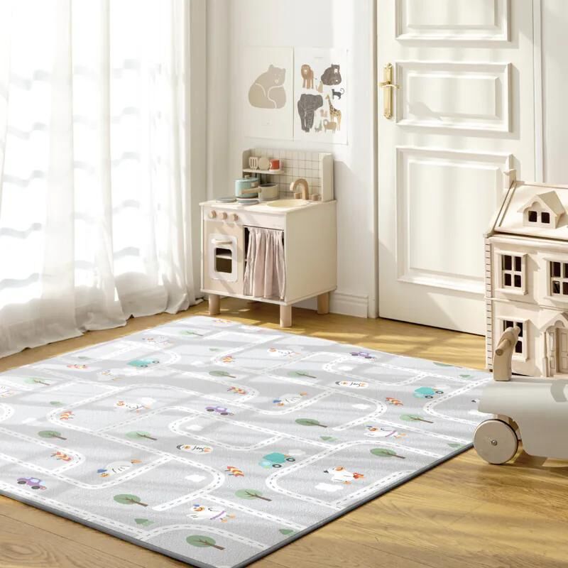 Parklon Prime Living 雙面包邊地墊 - Balloon Alphabet + Downtown Duck