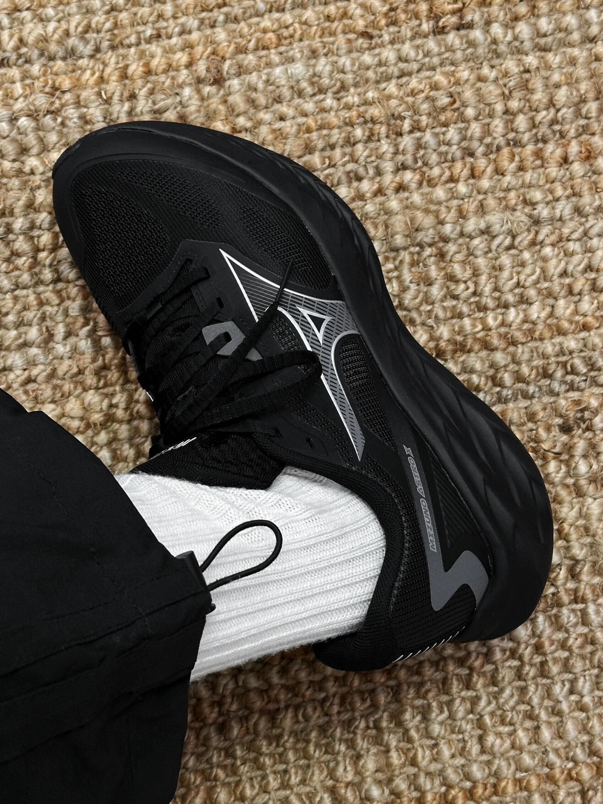 代購-<爆走神鞋>Mizuno ASTRO X 美津濃 機能 復古 厚底 增高 男女同款 黑魂