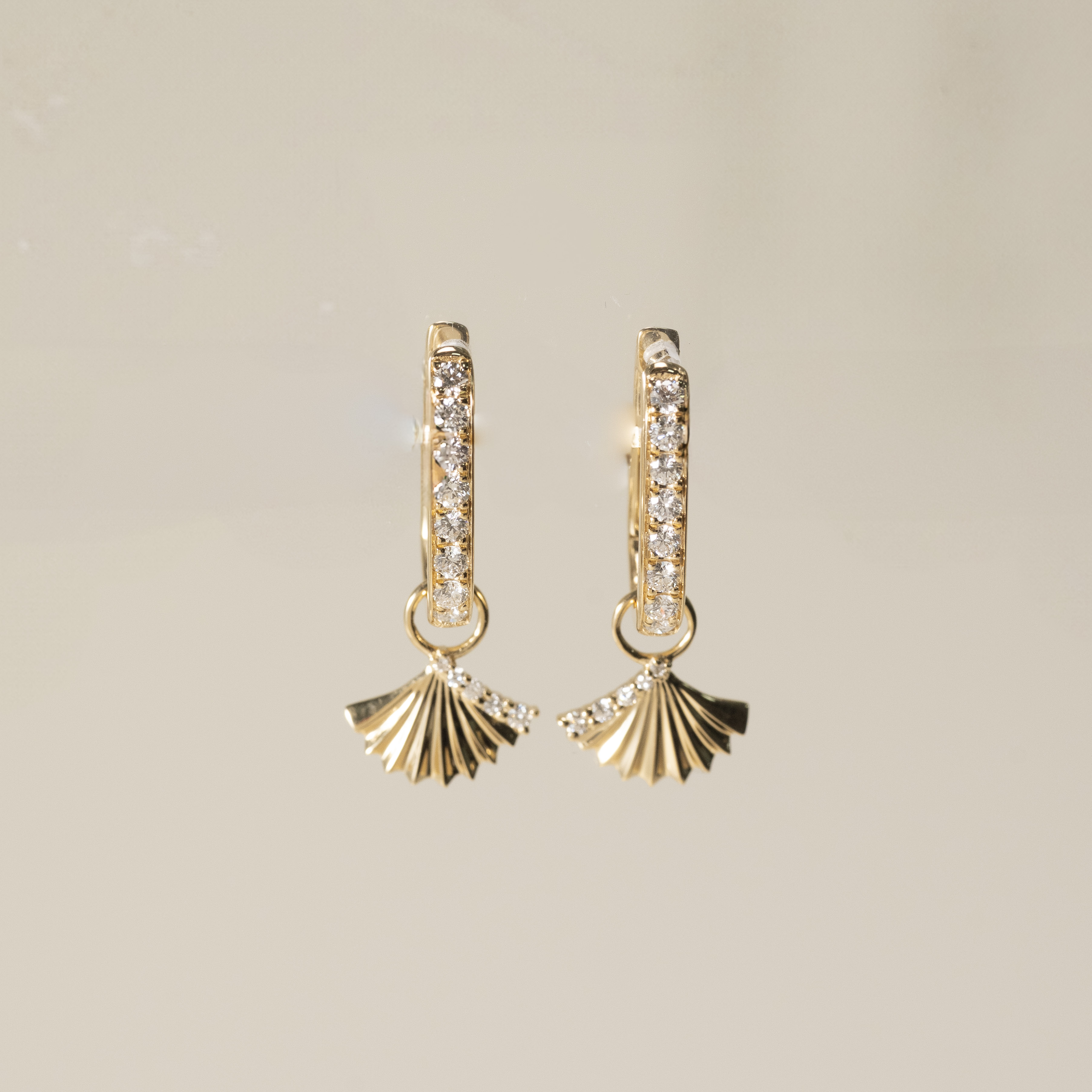 18K Roselure Diamond Earring