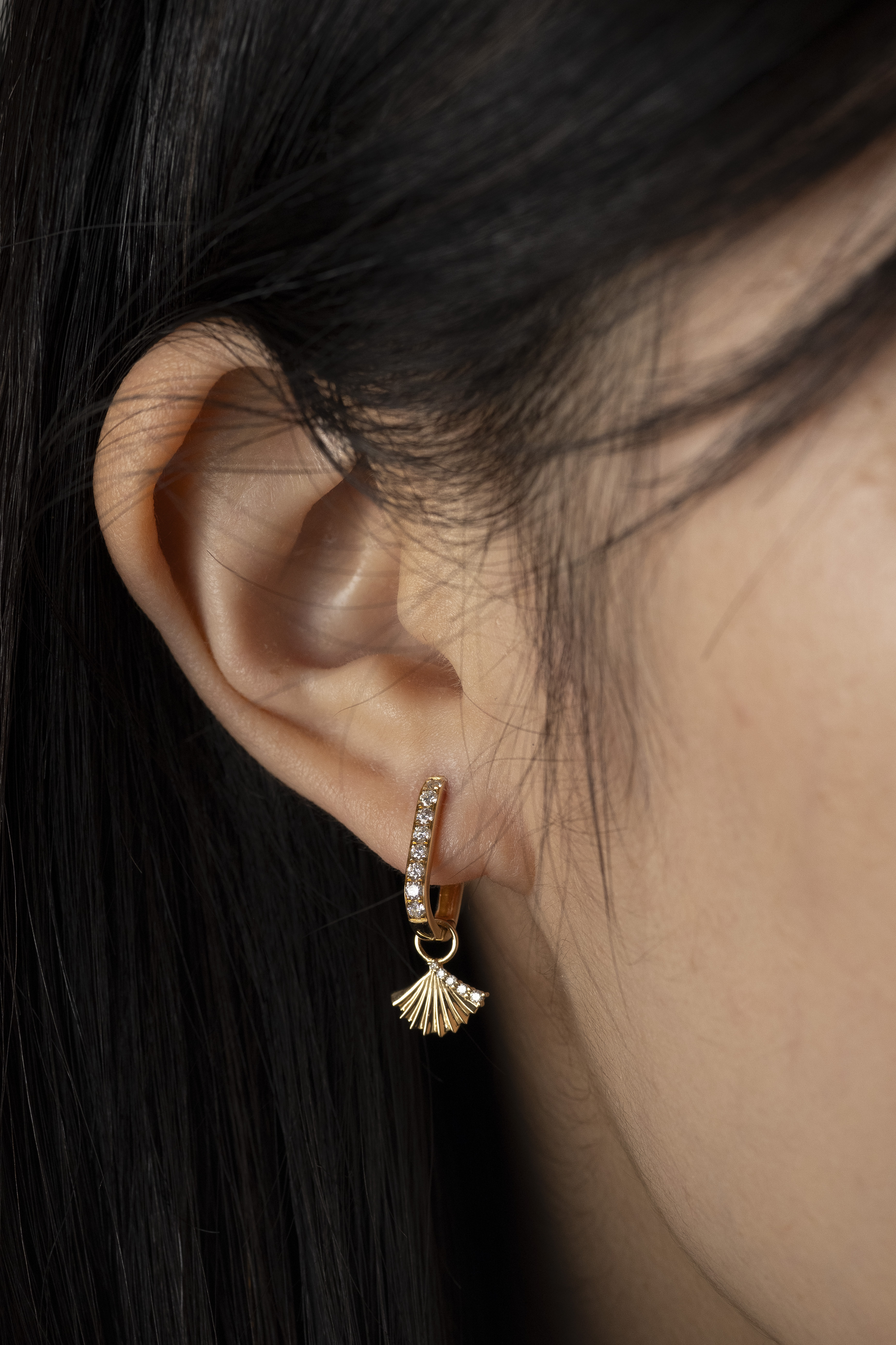 18K Roselure Diamond Earring