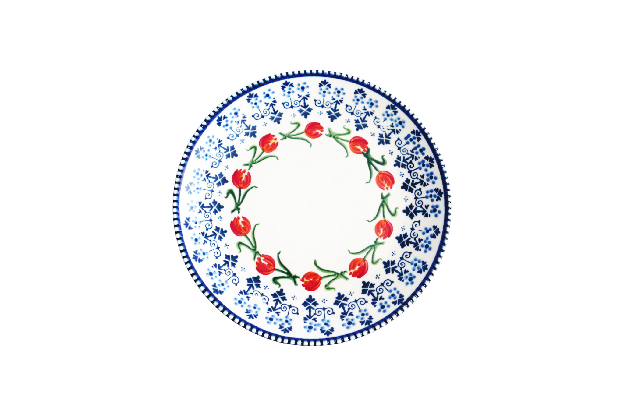 HEINEN DELFTS BLAUW｜Plate Oranje Tulp - 20cm