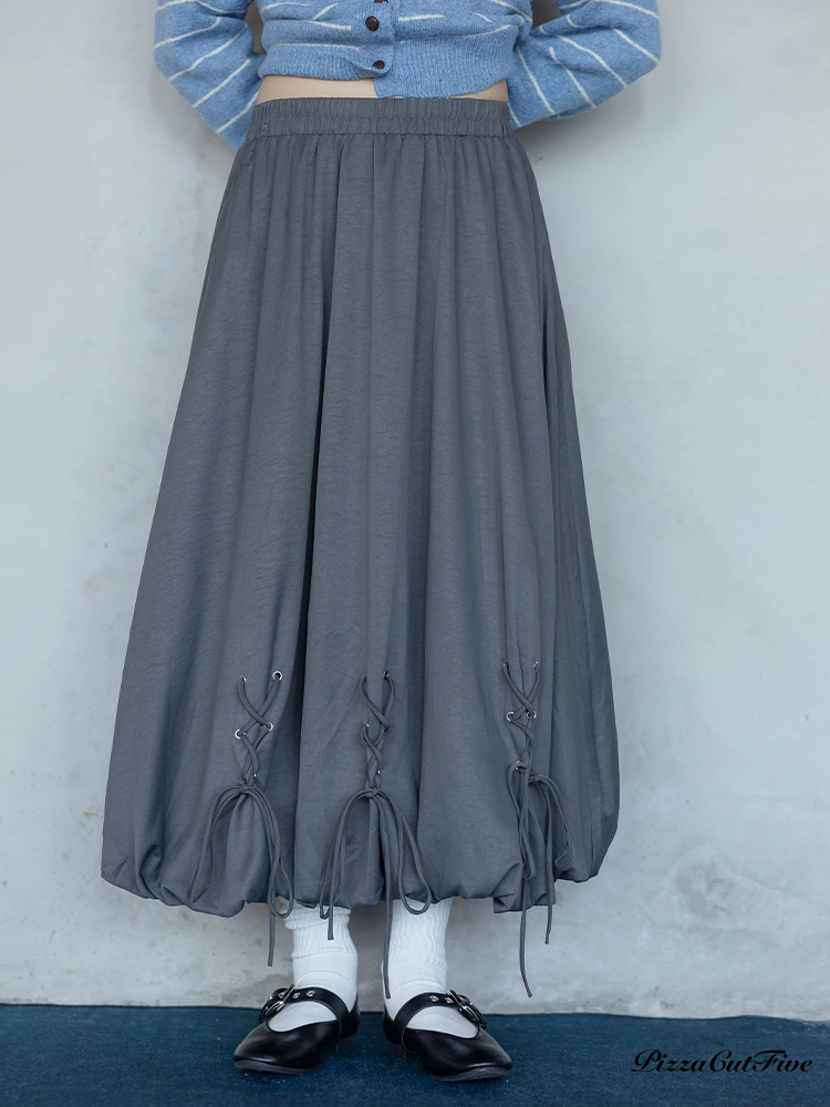 造型綁帶長裙 PizzaCutFive PCF253492004