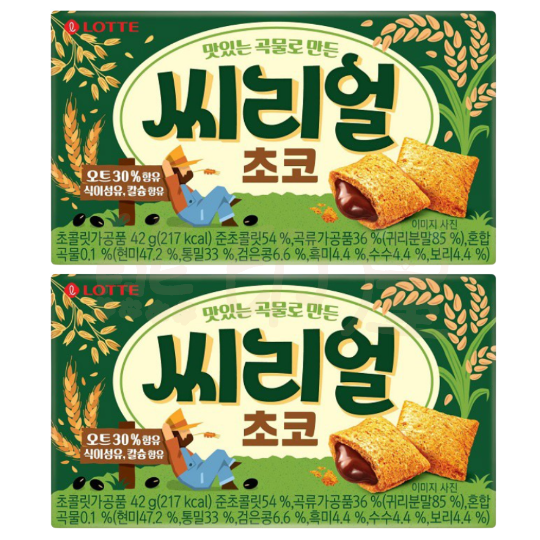 韓國樂天巧克力夾心燕麥脆42g X 2