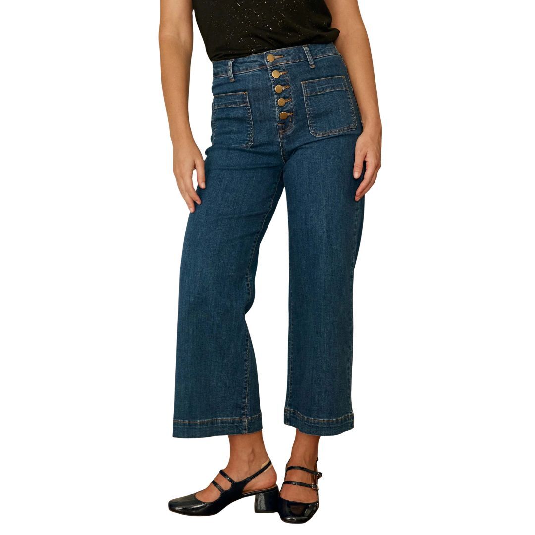1LP1018-107 LA PETITE ETOILE Atlanta Wash Flare Jeans Wash #ATLANTA-P202422C3I/94-WASH (C-EU-E)