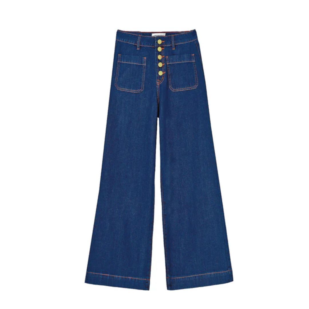 1LP1018-107 LA PETITE ETOILE Atlanta Wash Flare Jeans Wash #ATLANTA-P202422C3I/94-WASH (C-EU-E)