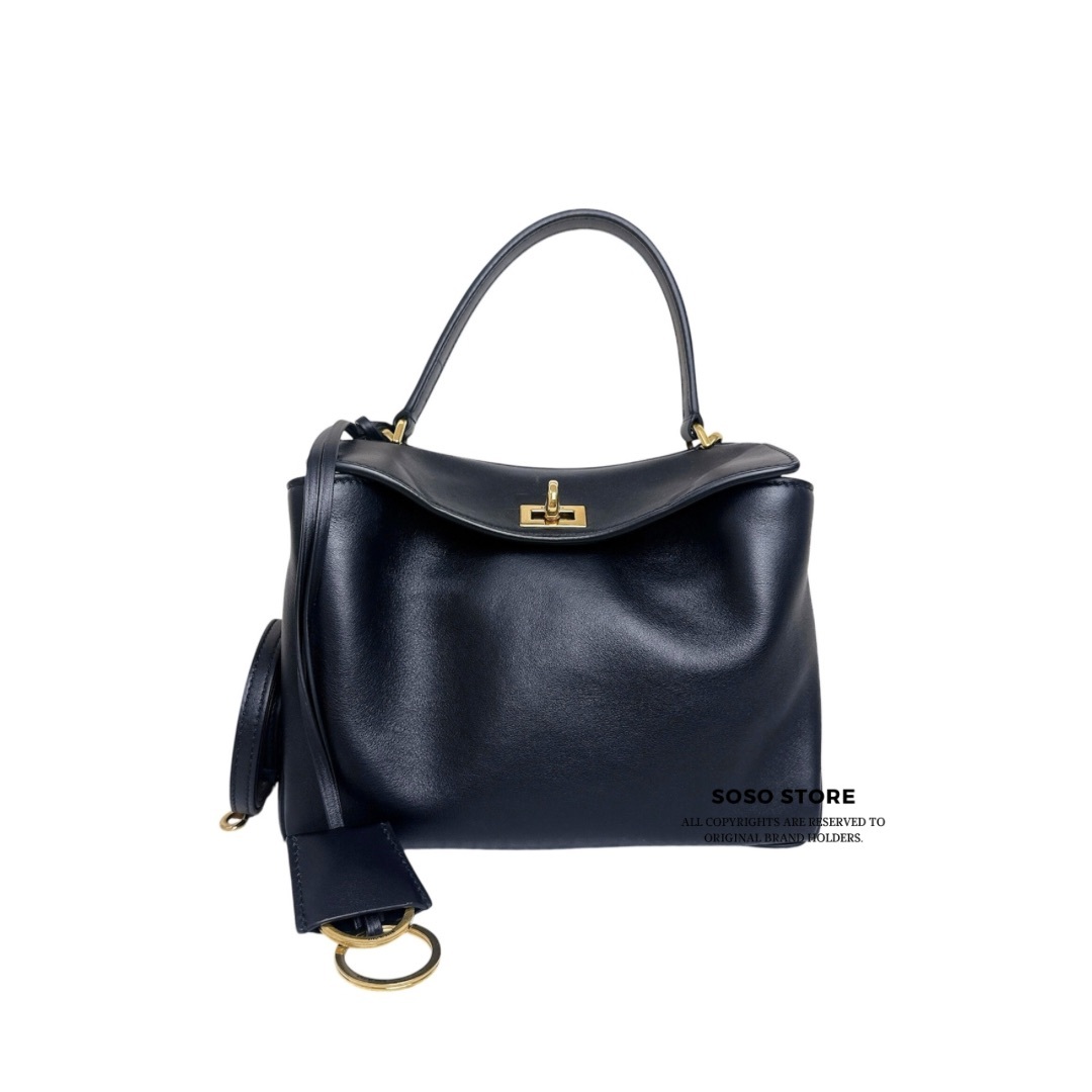Balenciaga Rodeo Small Leather Bag - Black / Ghw