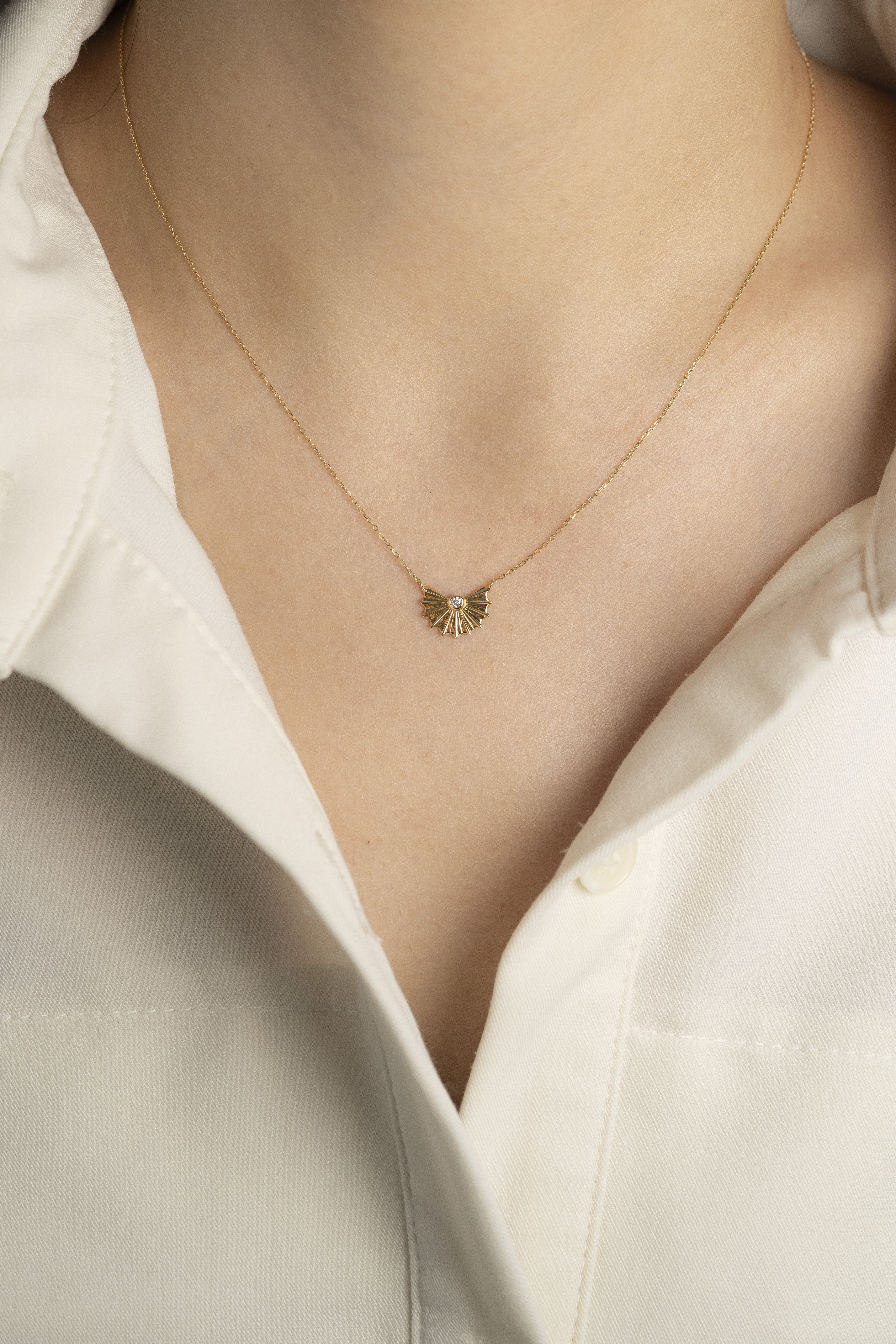 18K Solrise Diamond Necklace