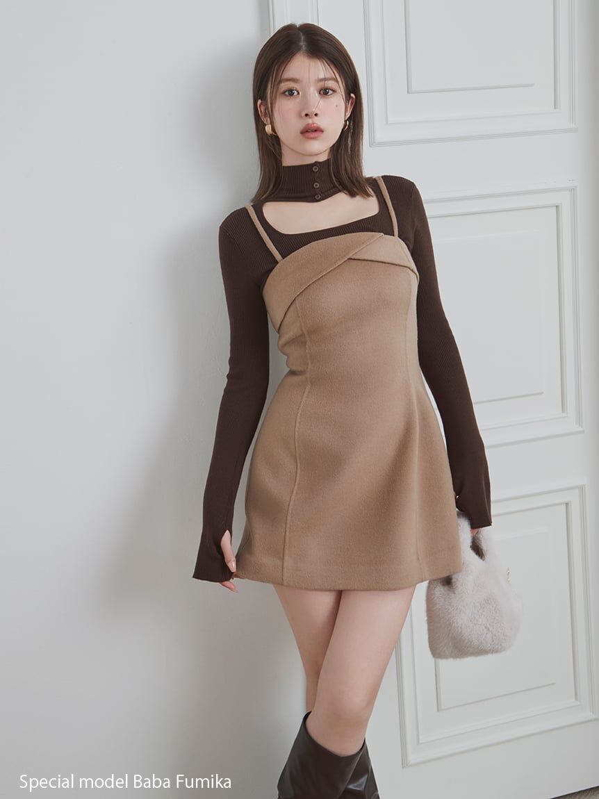 [預購] 折扣SNIDEL 2WAY 高領針織衫