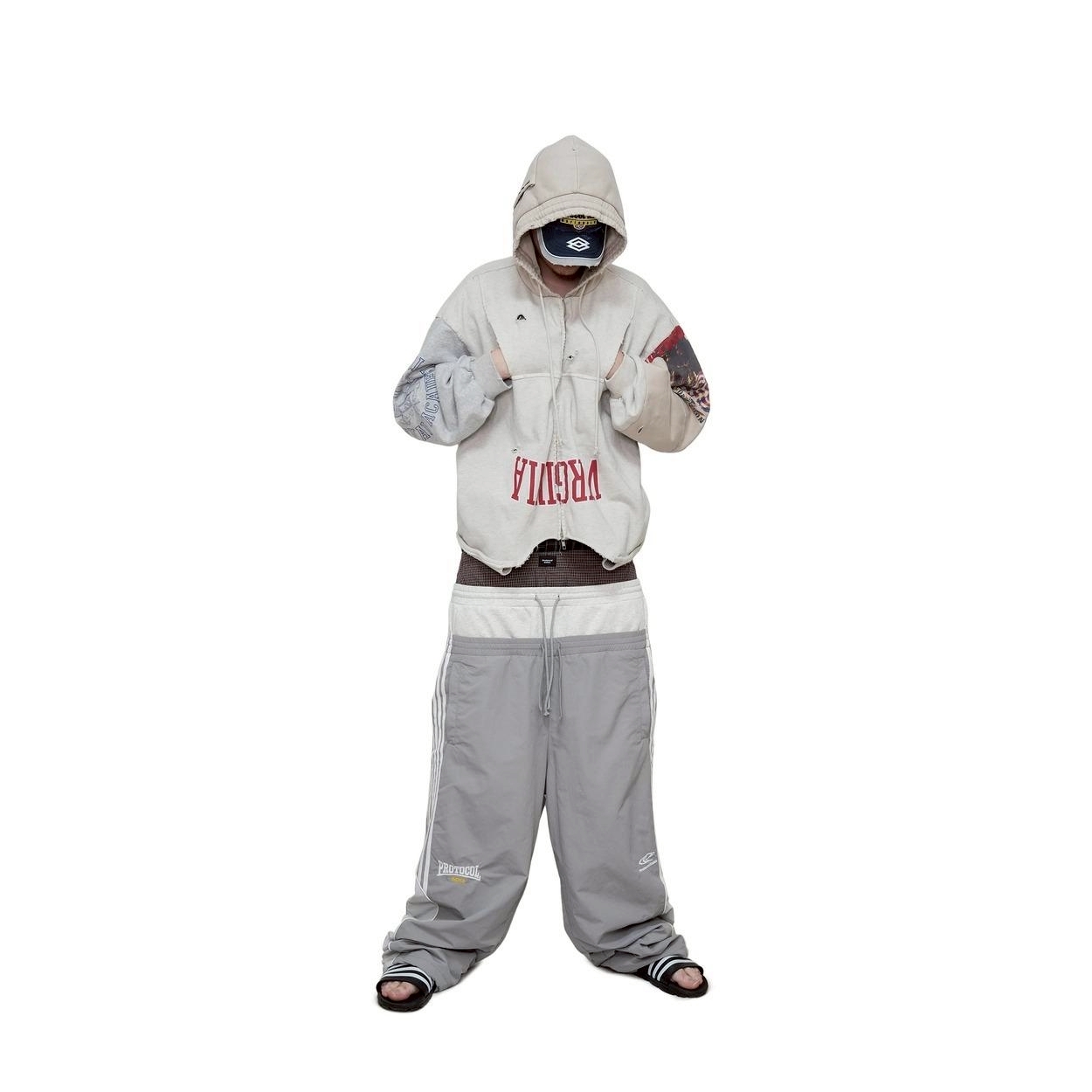 Protocol Index｜3 Layered Track Pants (Grey)