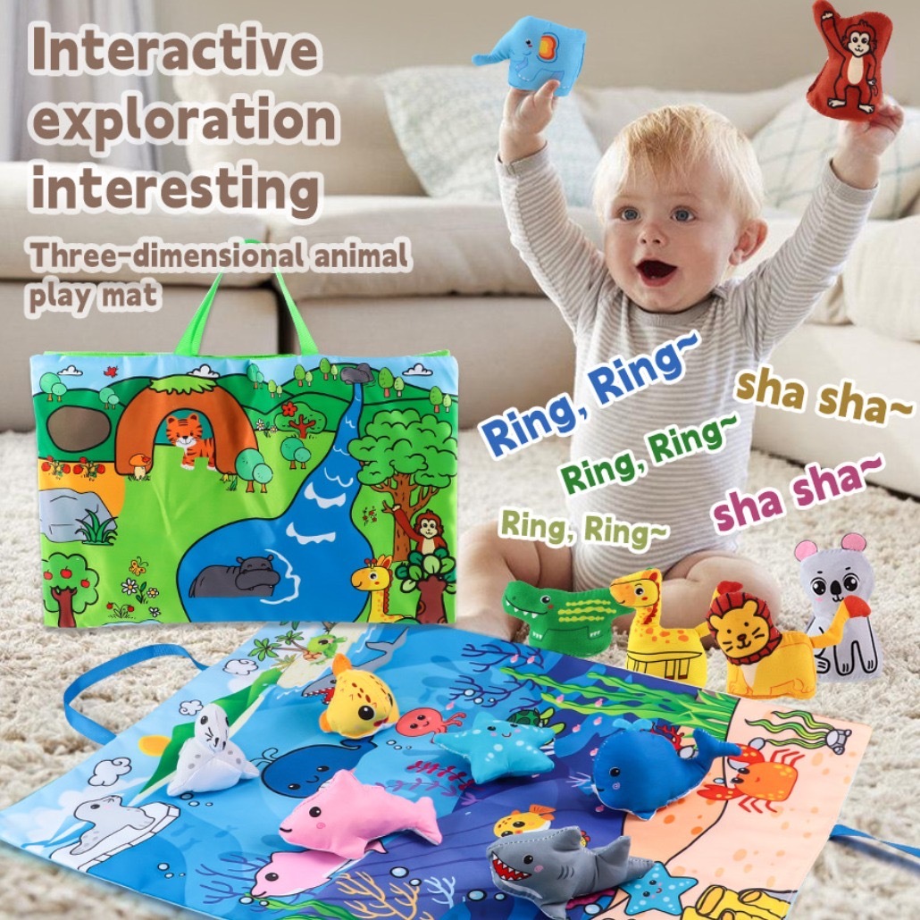 蒙台梭利嬰兒遊戲墊玩具