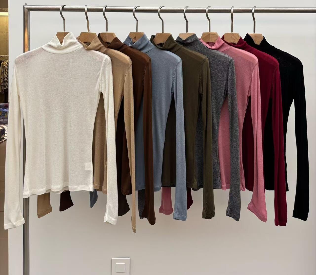 JU5109 基礎百搭高領長袖打底