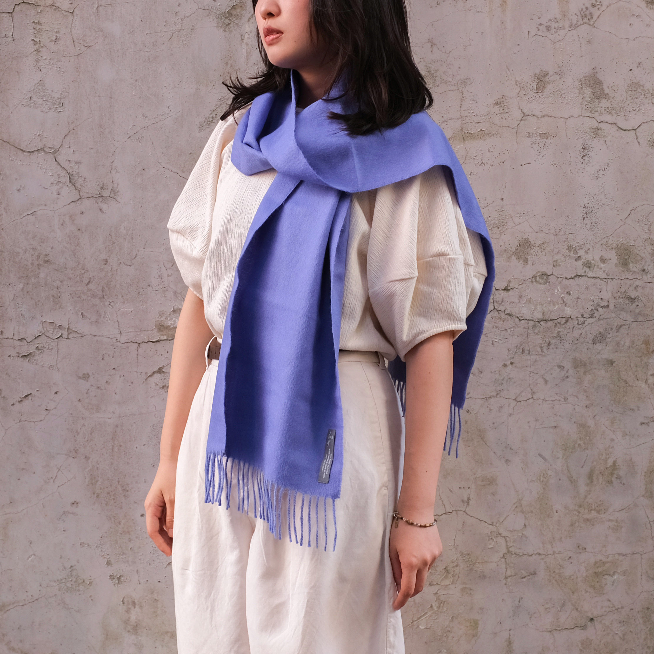 安地斯羊駝圍巾｜紫羅蘭｜秘魯