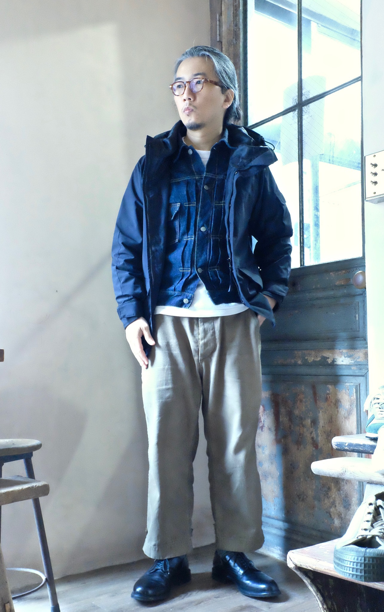 HOUSTON US military 全軍種 防風雨 ECWCS Parka / Black