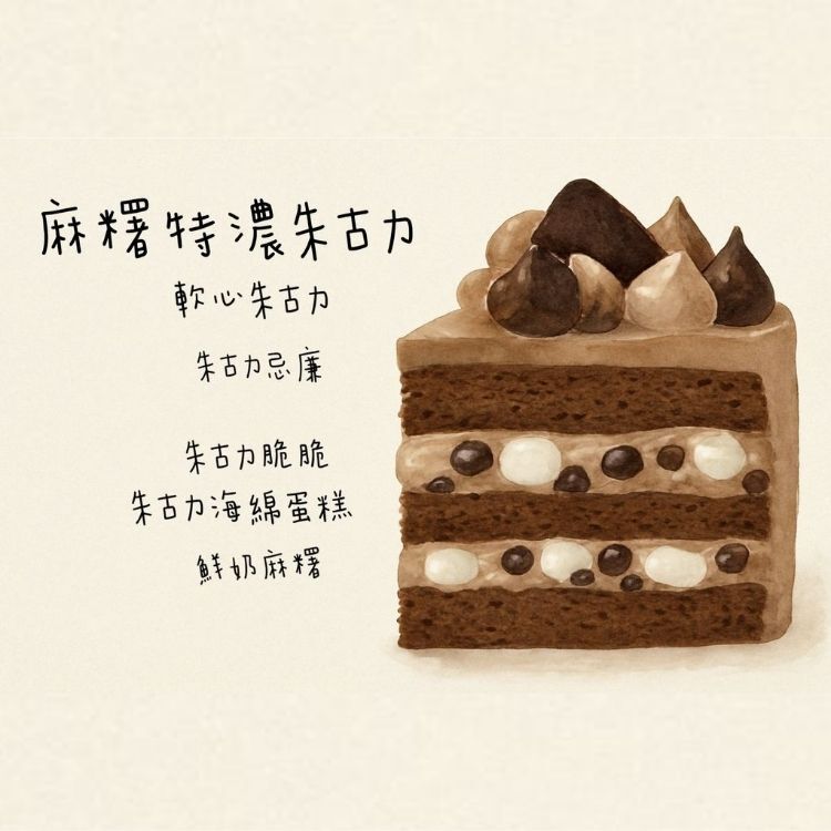麻糬特濃朱古力蛋糕