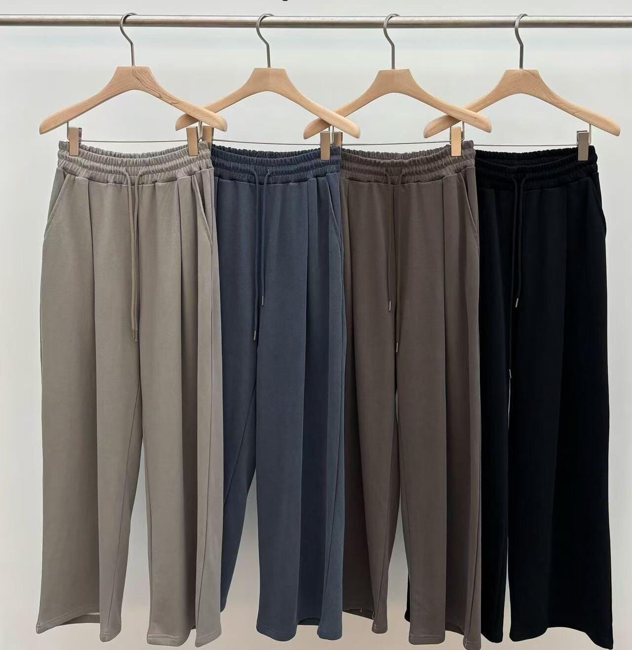 JU5116 隨性簡約全橡筋休閒褲