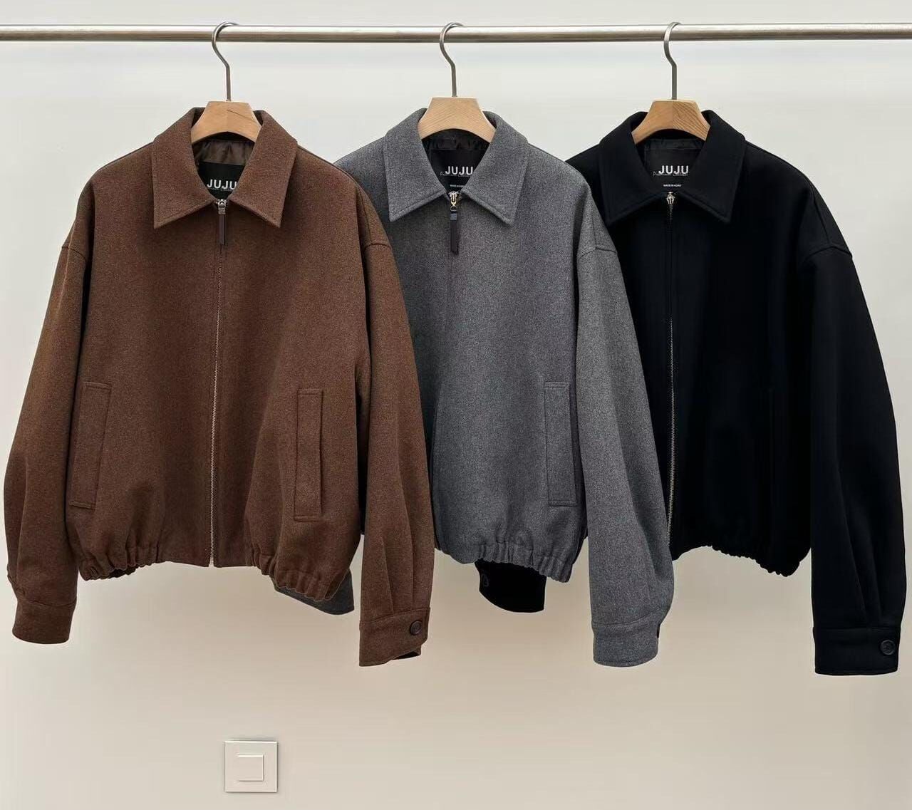 JU5120 60%羊毛保暖束口外套