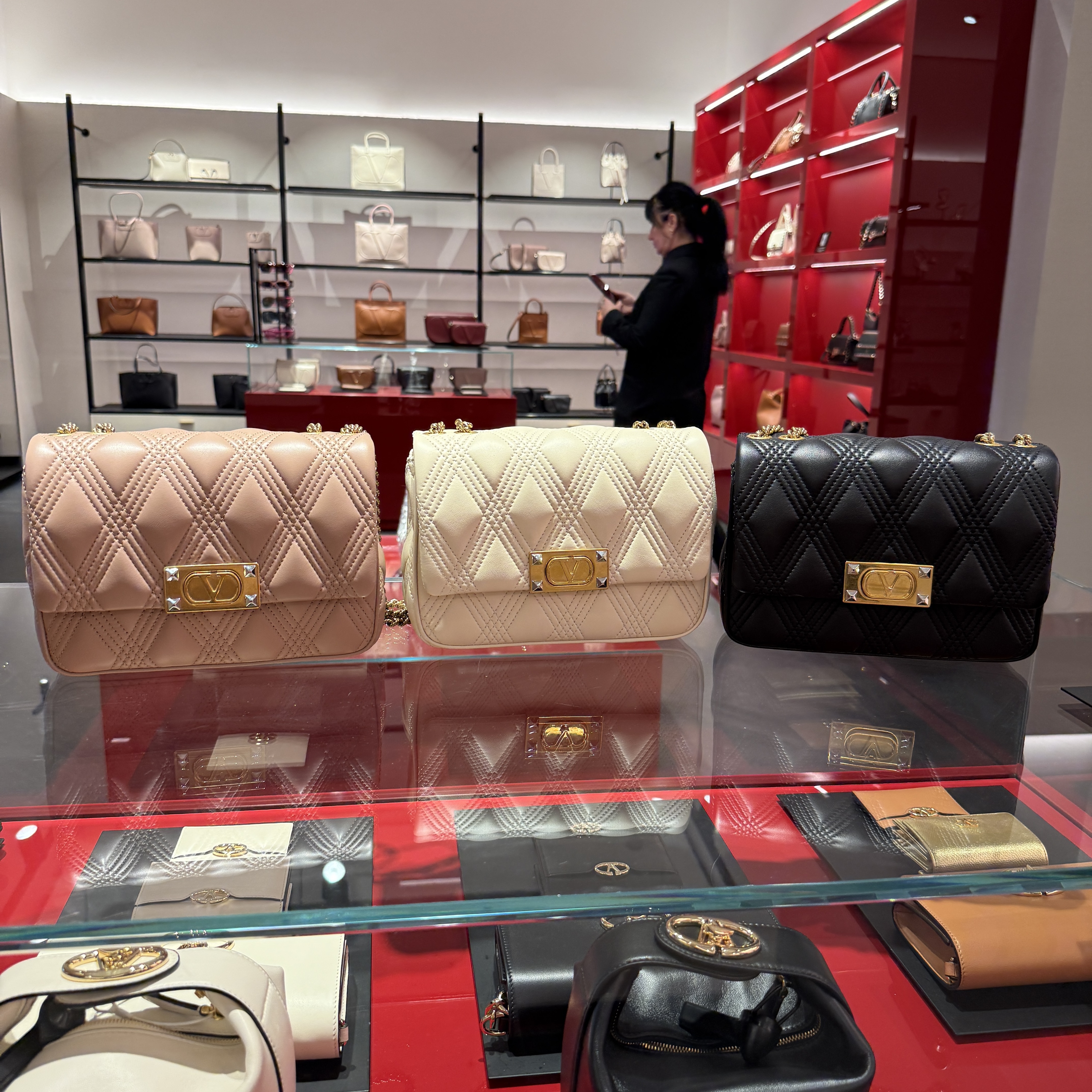 Valentino Garavani Quilted Nappa Leather 67 Medium Shoulder Bag 3 colors