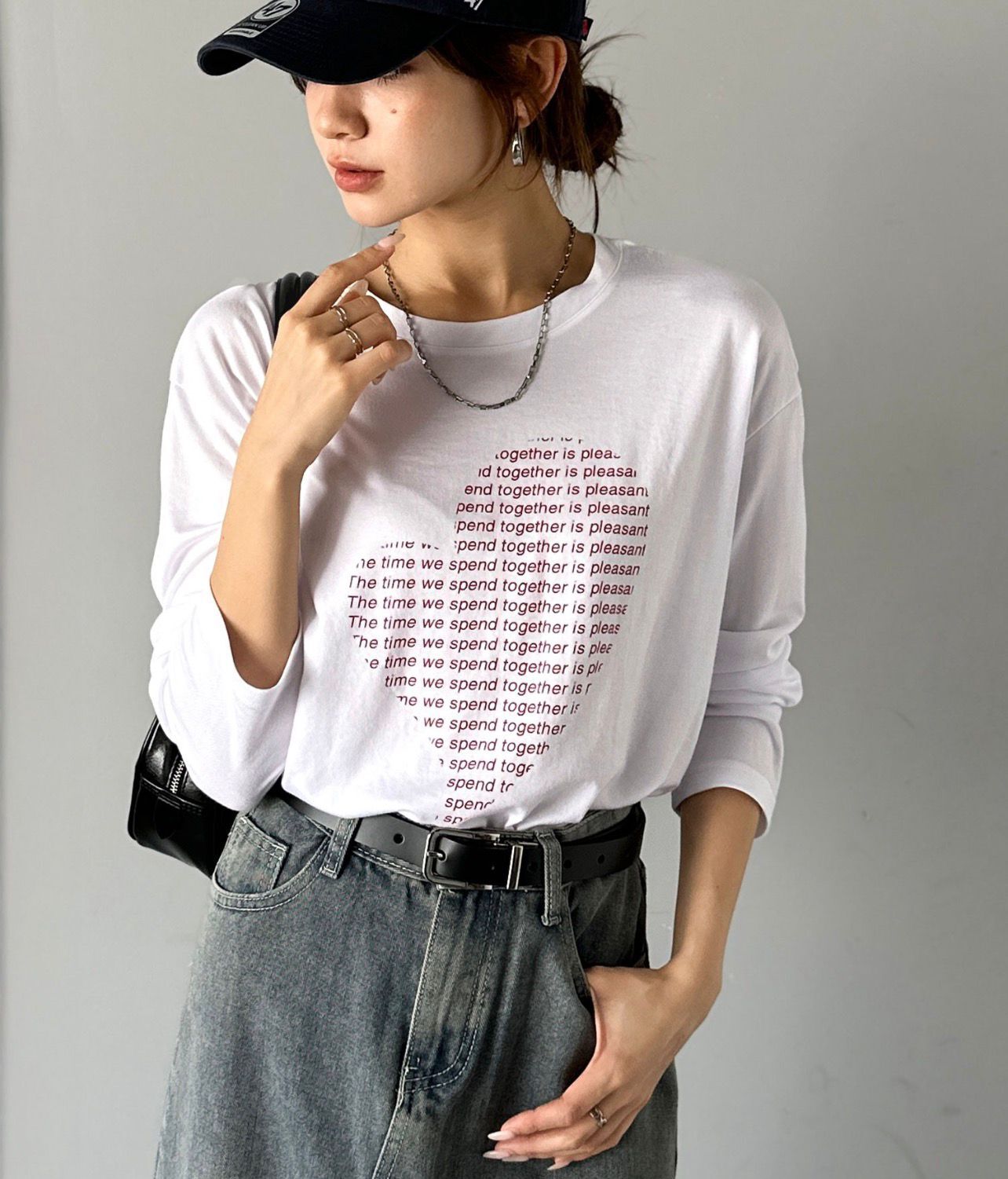 【預購】JN101816 mily bilet 心形印花長袖上衣