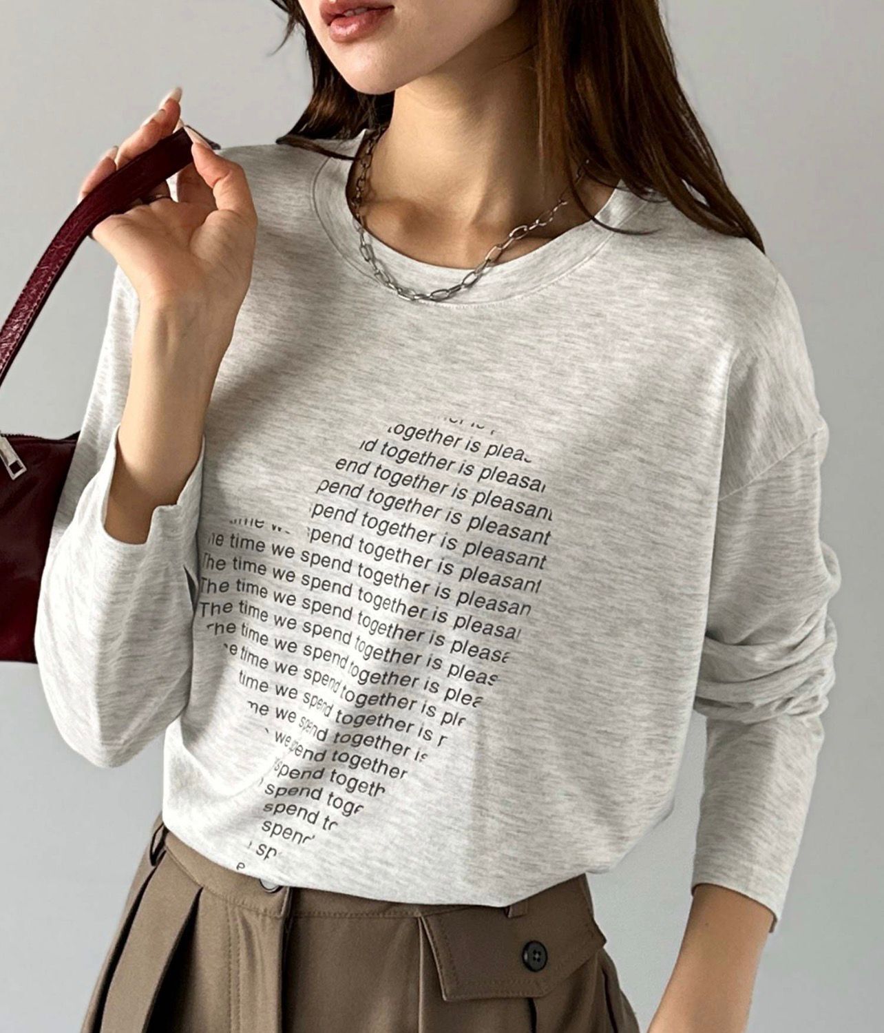 【預購】JN101816 mily bilet 心形印花長袖上衣