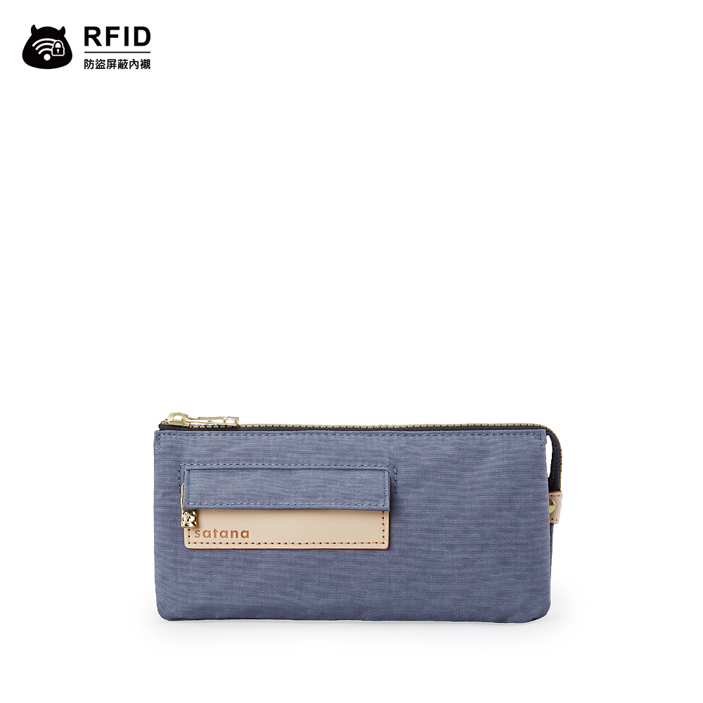 Soldier 多夾層拉鍊長夾-靜謐灰