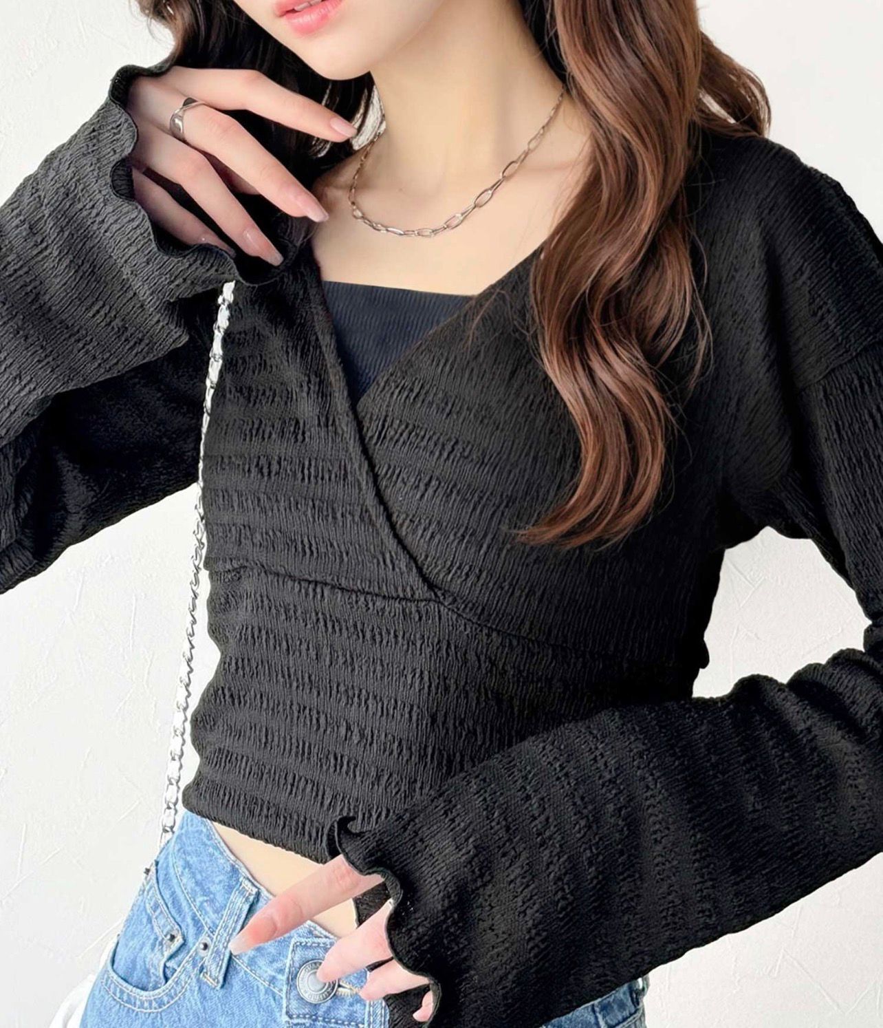 【預購】JN101818 classicalelf 喇叭袖長袖上衣