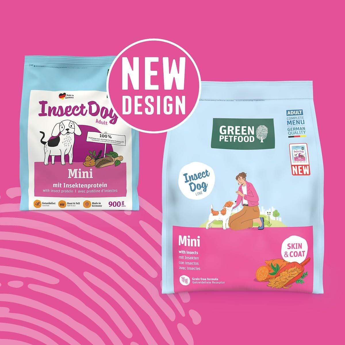 Green Petfood Insect Dog Hypoallergen for Small Breeds Adult Dogs 7.5kg