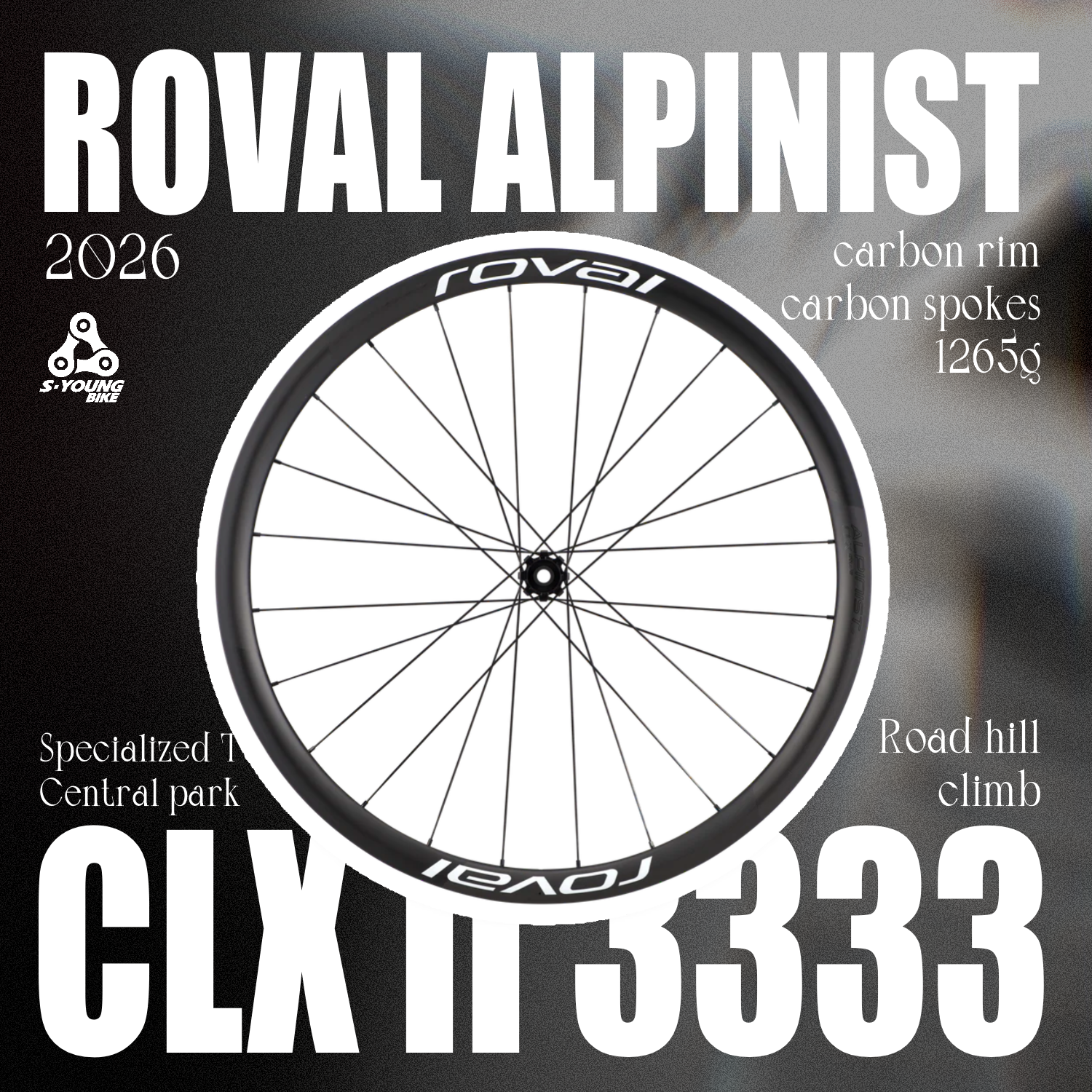 新款現貨【Roval】Alpinist CLX II 碳幅條碳輪組 / 33 白標（官網詢價優惠）