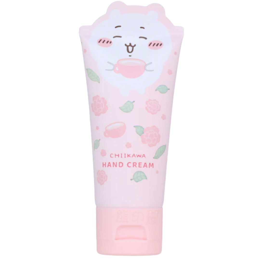 Chiikawa 吉伊卡哇款 草莓和玫瑰茶香 保濕潤手霜50G 透明盒裝