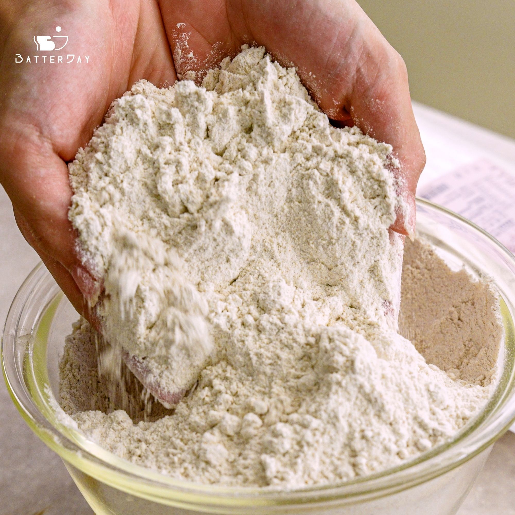 “焙日細磨黑麥粉”