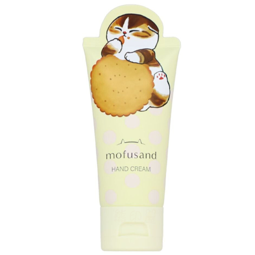 Mofusand 天竺葵 玫瑰香味 保濕潤手霜 50G 透明盒裝 (黃)