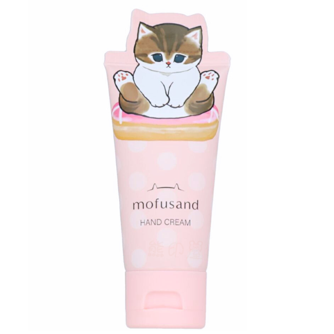 Mofusand 木玫瑰香味 保濕潤手霜 50G 透明盒裝 (粉)