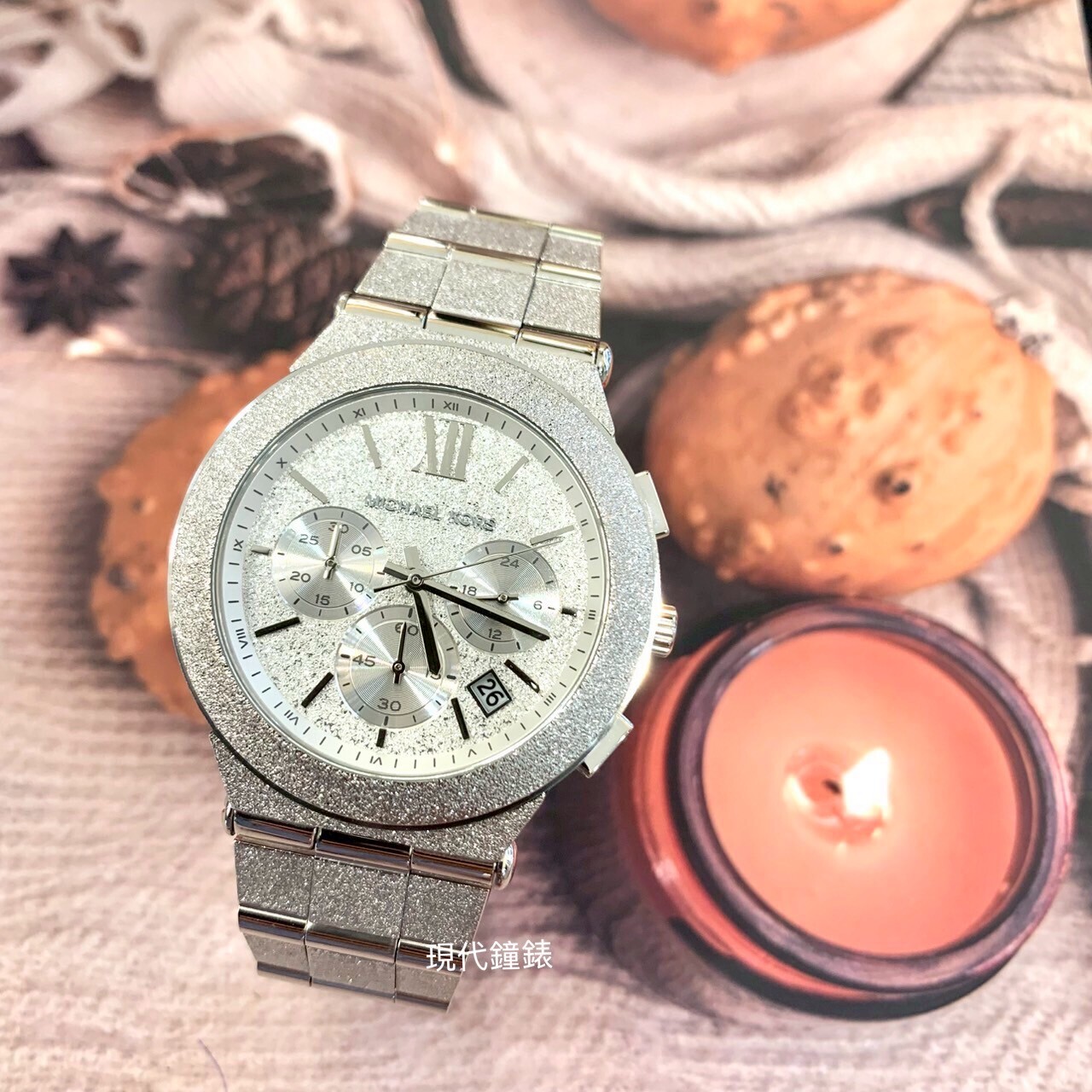 【MICHAEL KORS】磨砂霧感中性石英錶MK7558 40mm 現代鐘錶