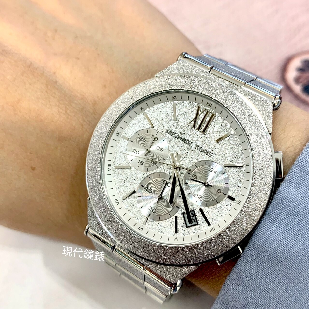 【MICHAEL KORS】磨砂霧感中性石英錶MK7558 40mm 現代鐘錶